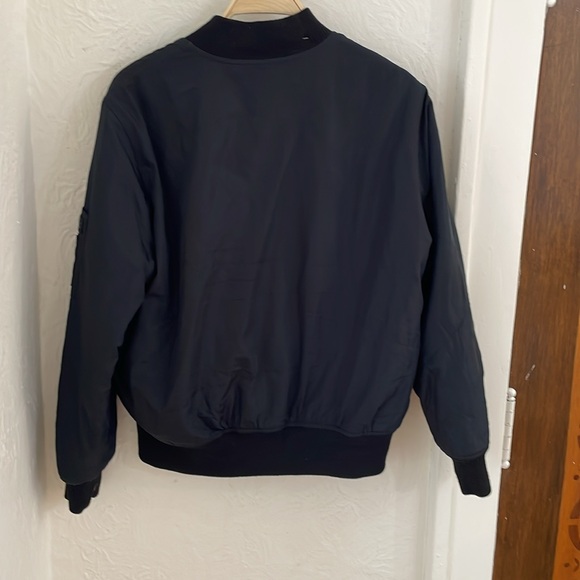 JACK & JILL Men’s Reversable Bomber Jacket size Small in Black - Picture 2 of 8